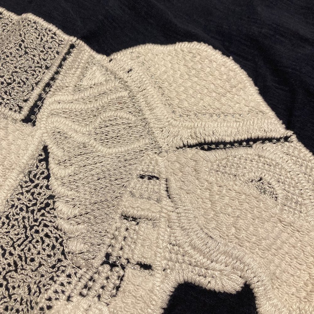 Lucky Brand Navy Lace Elephant Tank Top - Picture 6 of 10
